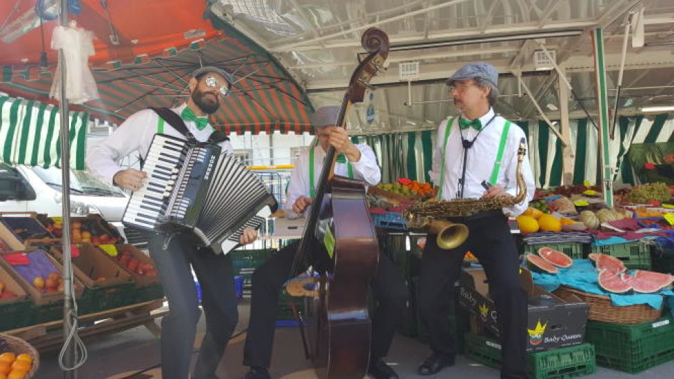 Greencity-band Wochenmarkt