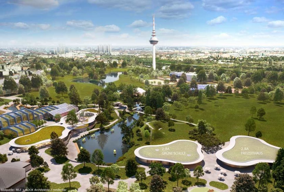 neue Parkmitte im Luisenpark