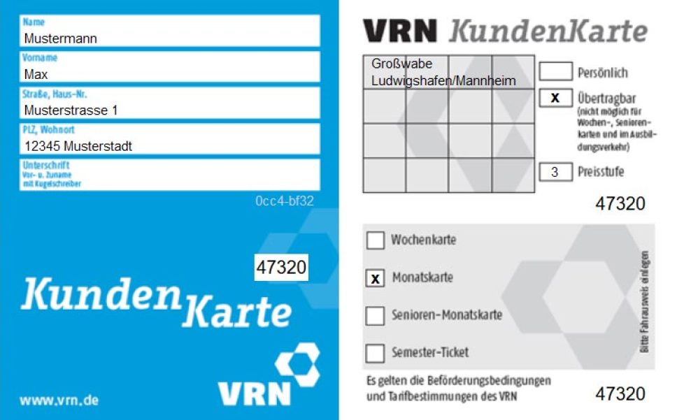 Muster Kundenkarte
