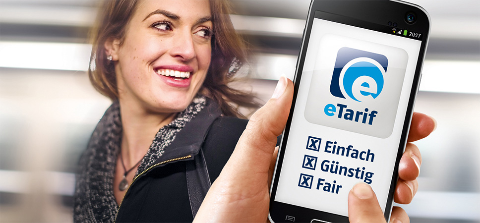 Frau mit einem Smartphone