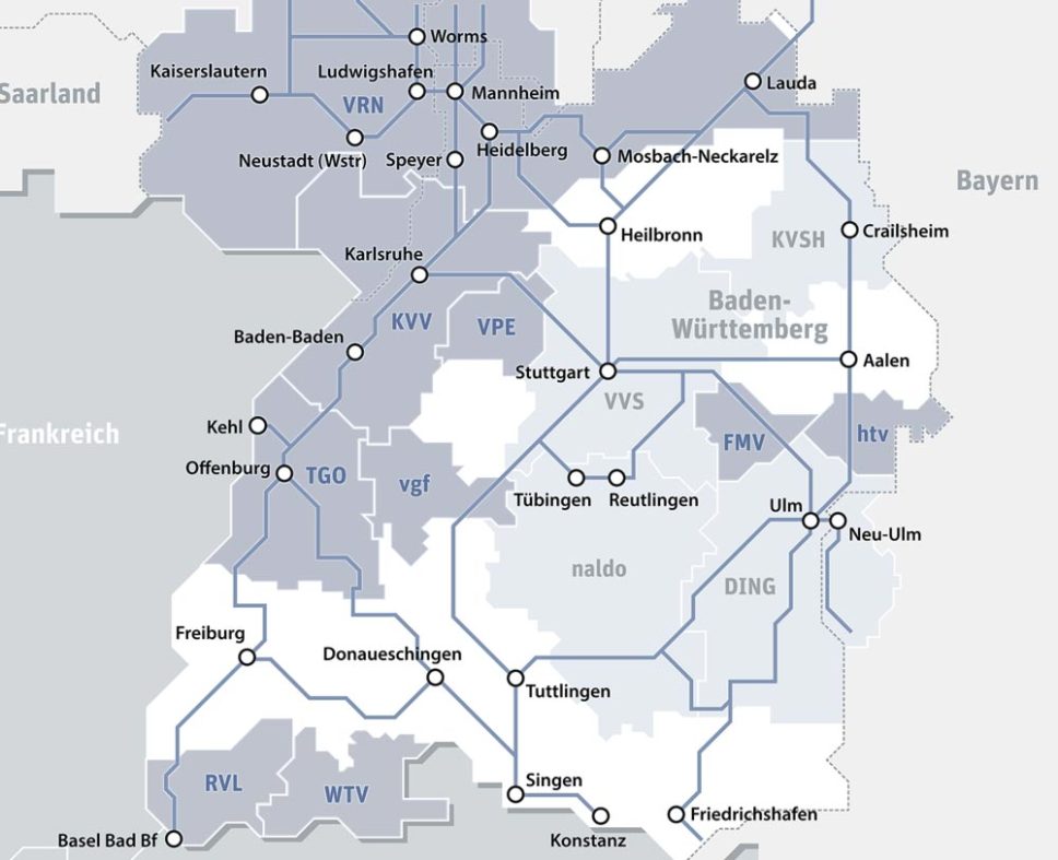 Baden-württemberg-ticket single für 19 euro