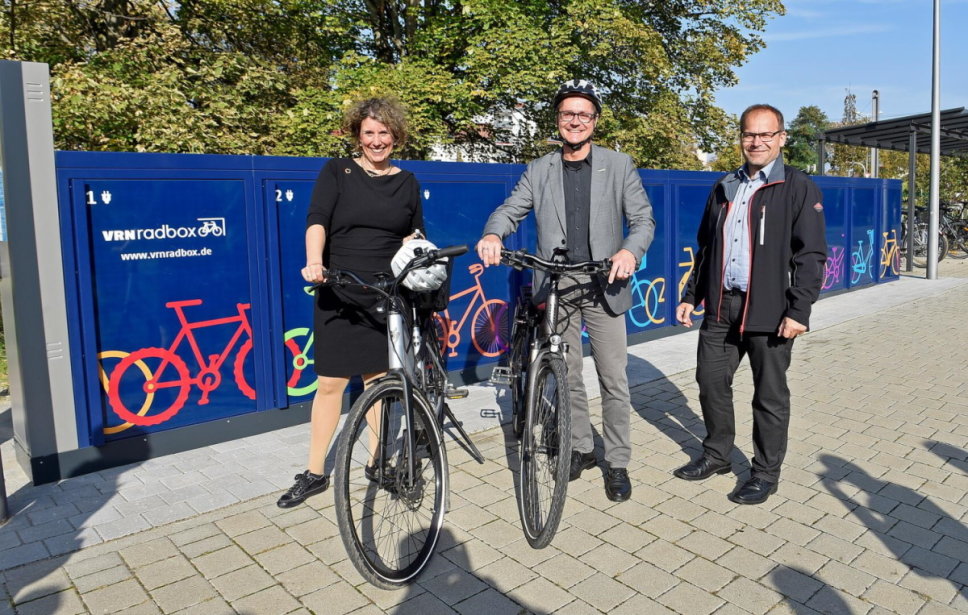 Foto Vrnradbox Digitale Fahrradbox Feudenheim Eröffnung-