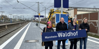 Modernisierter Bahnhof Mannheim-Waldhof eröffnet