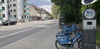 Neue VRNnextbike Station in der Kaiserslauterer Goethestraße eingerichtet