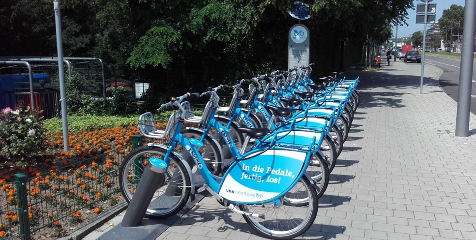 Vermietstation für nextbike Fahrräder