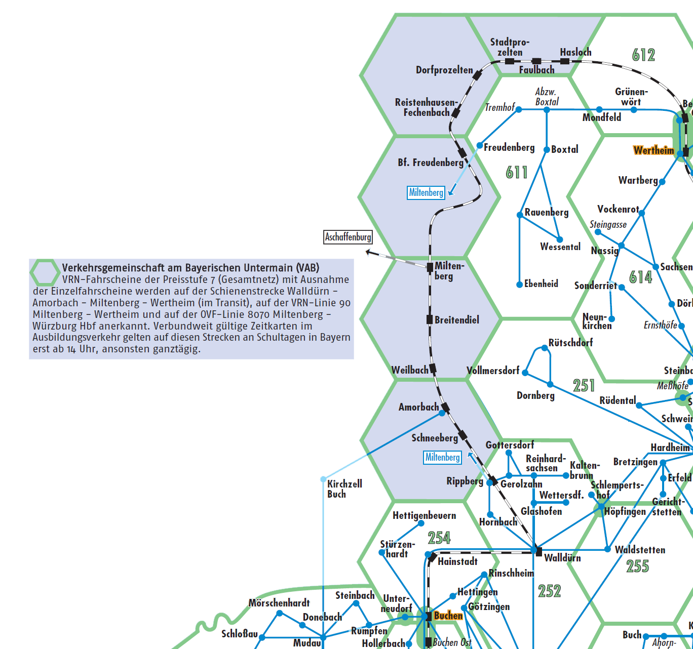 VRN | Übergang zur Verkehrsgemeinschaft am Bayerischen Untermain (VAB)